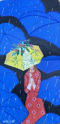 rain with girl