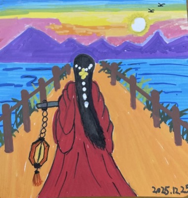 Girl in Red Coat